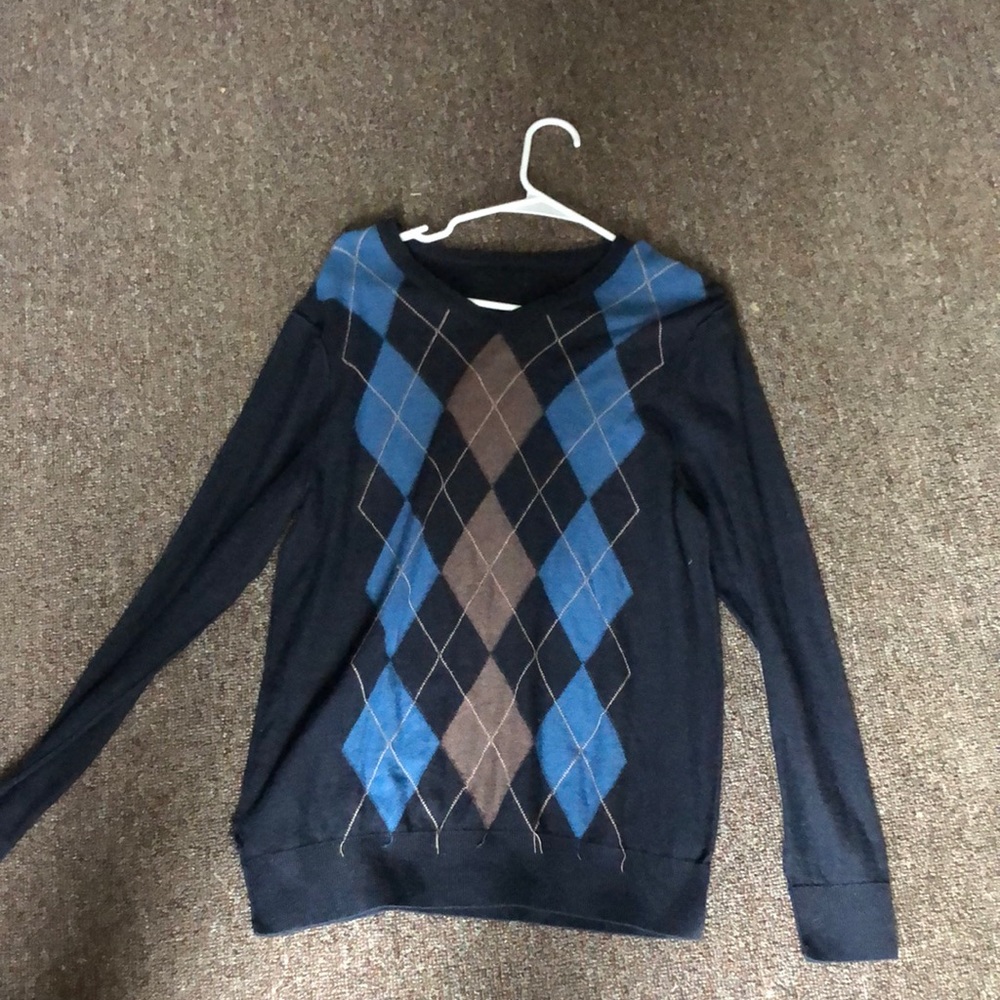 Blue, and black and brown diamond swear